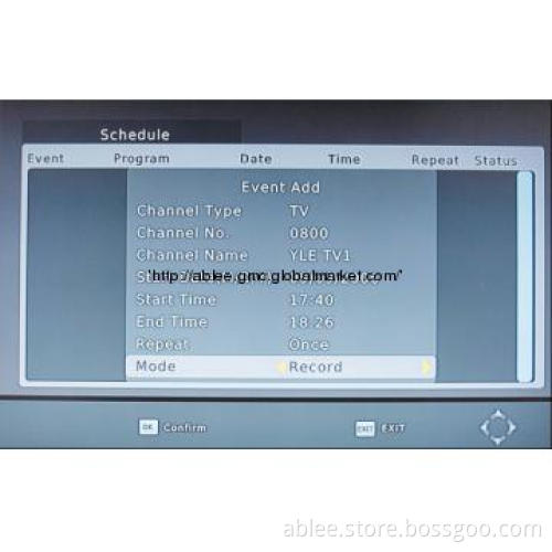 MPEG4/H.264 DVB-T STB HDMI IPTV Set-top Box